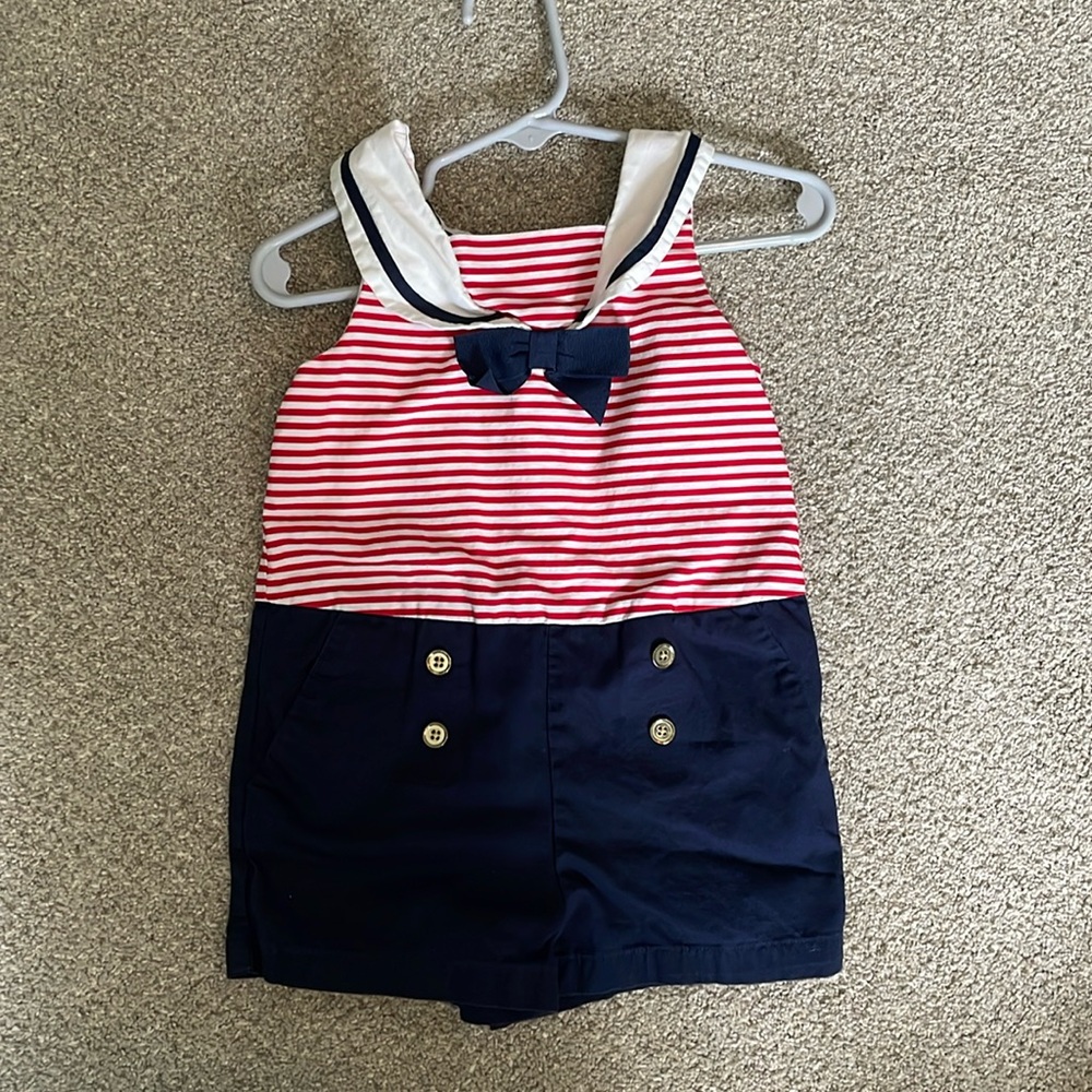 Janie & Jack Sailor romper